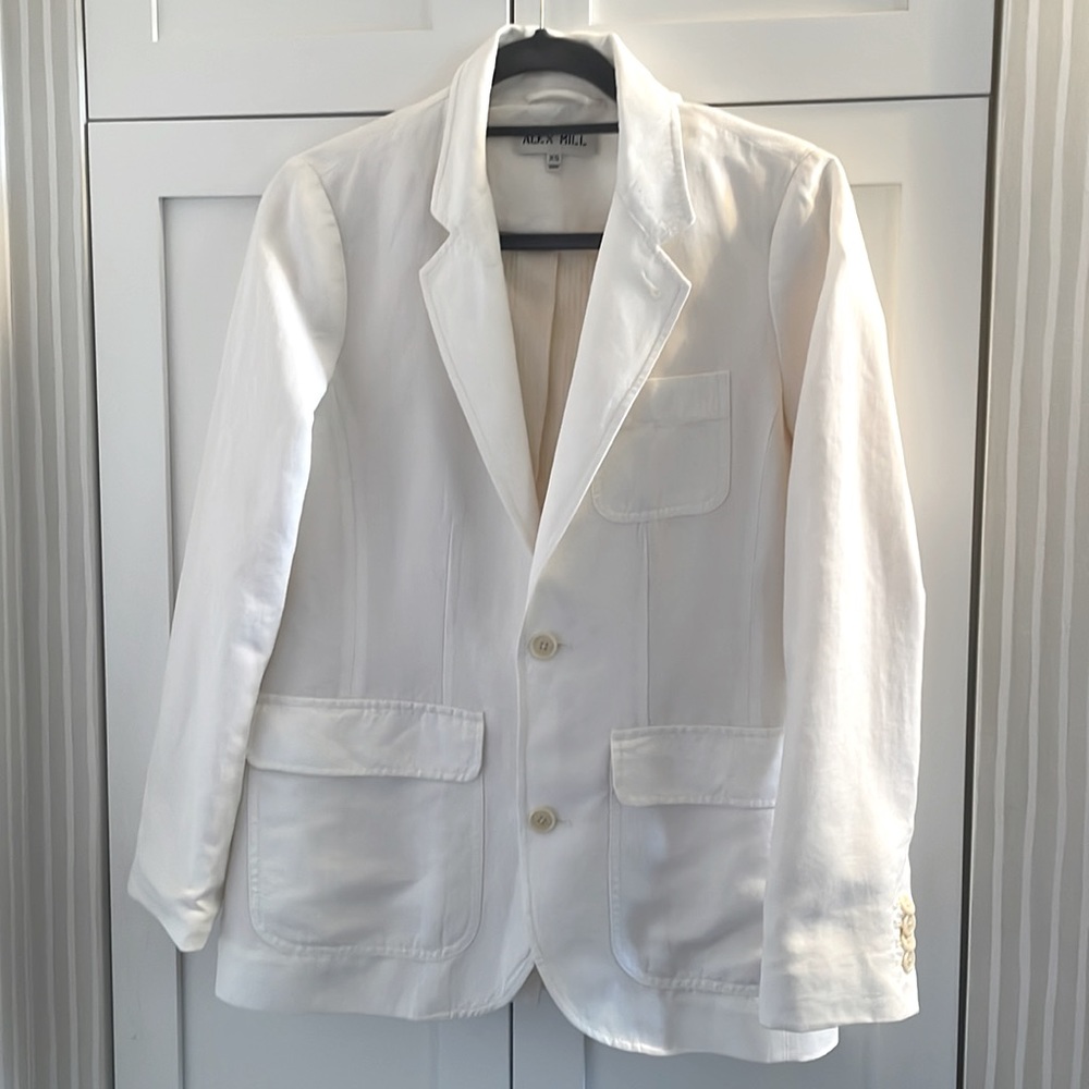 New! Alex Mill white linen blazer - Picture 4 of 5